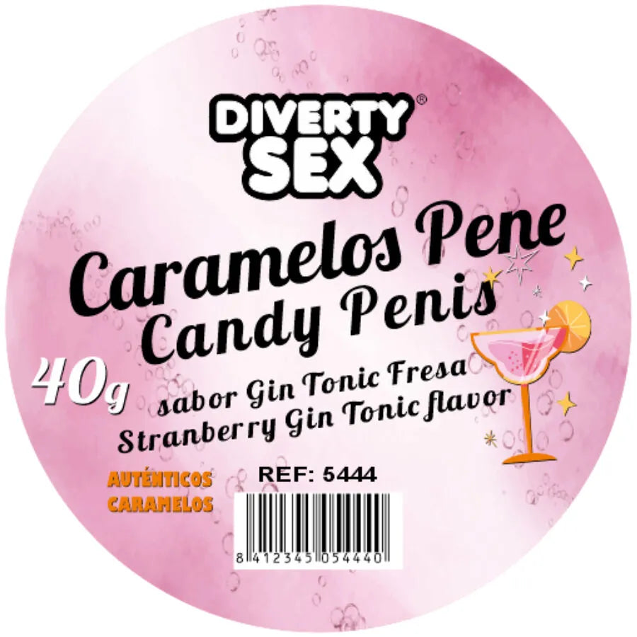 bonbons forme pénis saveur gin tonique humoristique festif adulte enterrement célibataire cadeau original rafraîchissants pétillants sachet vingt pièces