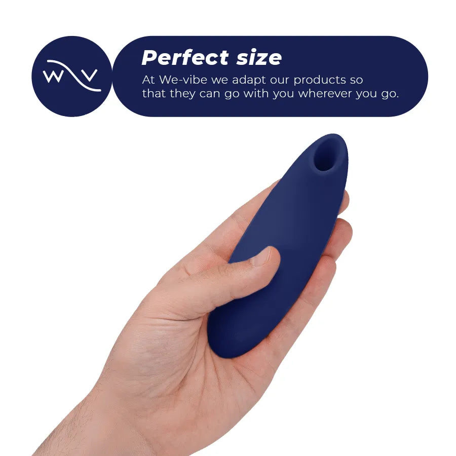 Stimulateur clitoridien ergonomique bleu minuit silicone couples technologie Air Pleasure