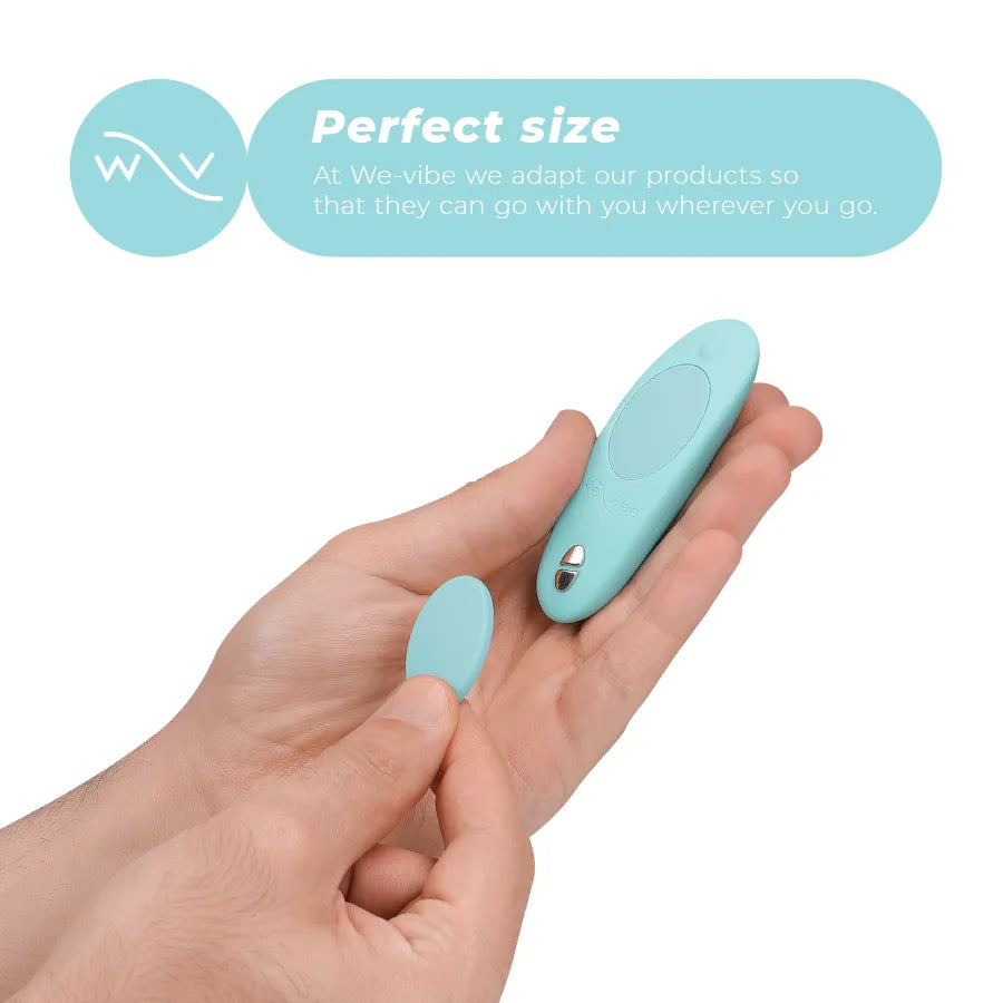 Vibromasseur clitoridien mains libres We-Vibe Moxie+ silicone imperméable application