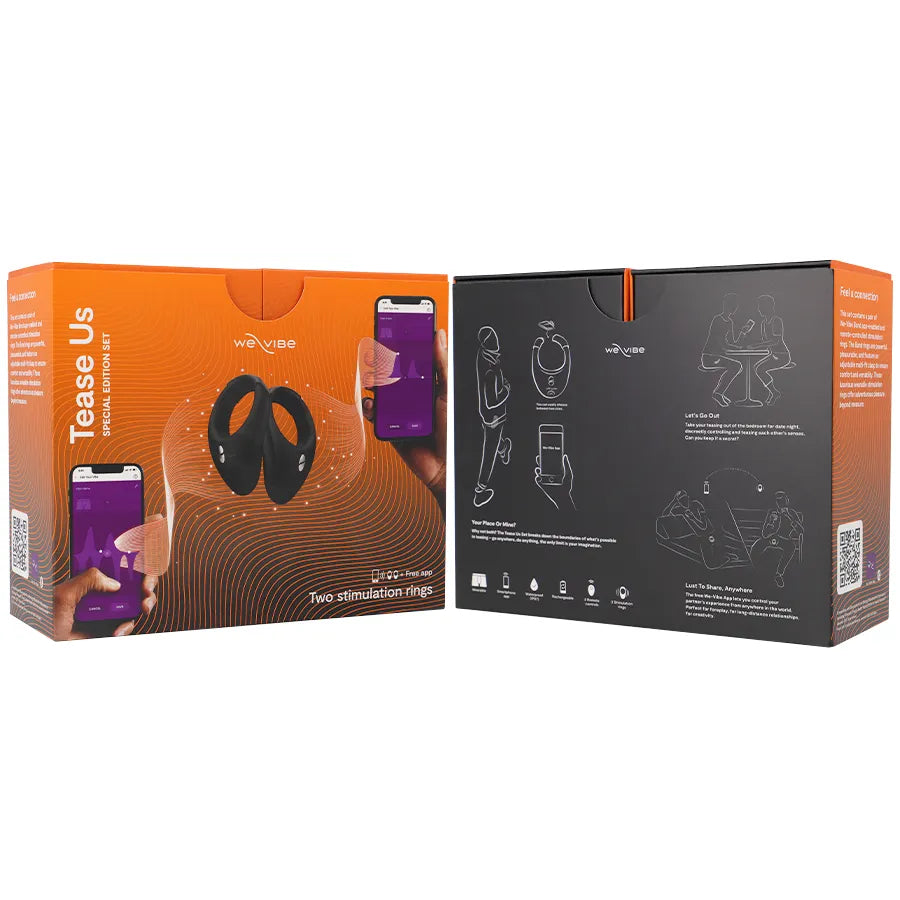 WE-VIBE TEASE US SET BOND ANNEAUX STIMULATION APPLICATION COUPLES SILICONE