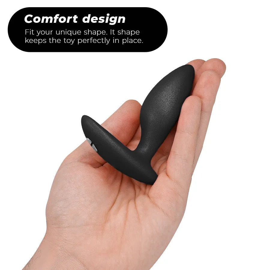 masseur prostate vibrant silicone noir télécommande mobile application connectée dix modes vibrations tête réglable base flexible