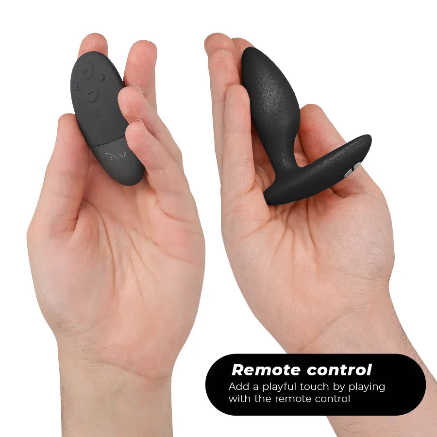 masseur prostate vibrant silicone noir télécommande mobile application connectée dix modes vibrations tête réglable base flexible