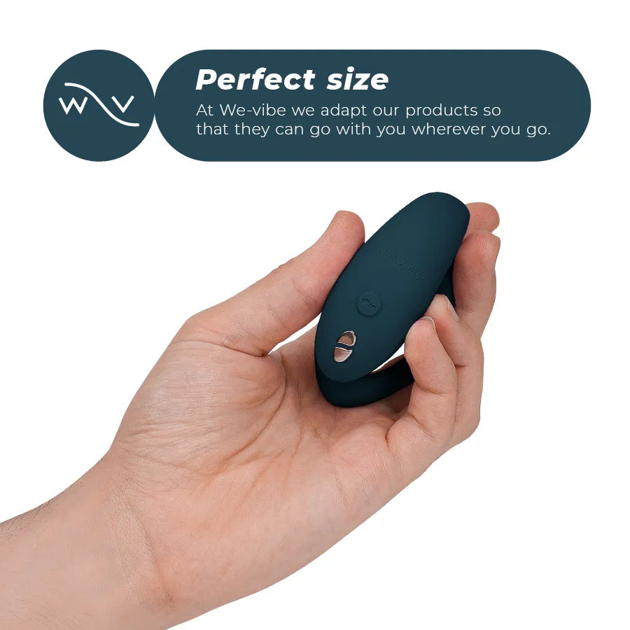 Vibromasseur couples ajustable silicone rechargeable télécommande vert foncé We-Vibe Sync