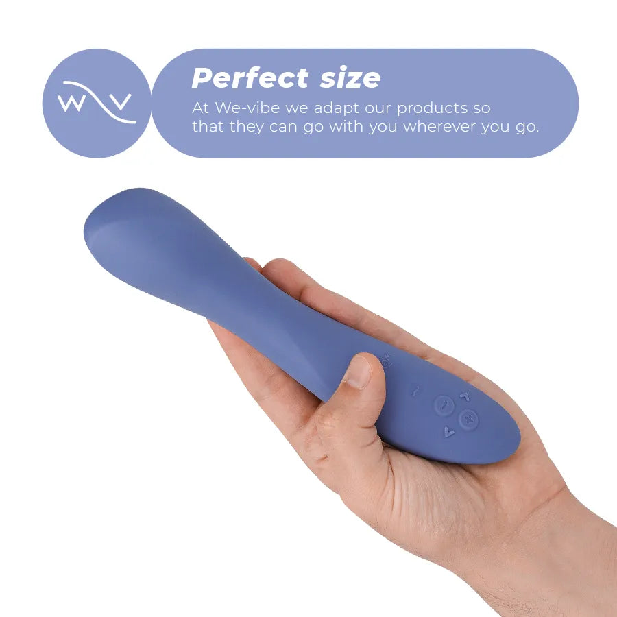 Vibromasseur silicone bleu We-Vibe Rave 2 étanche double stimulation point G clitoris