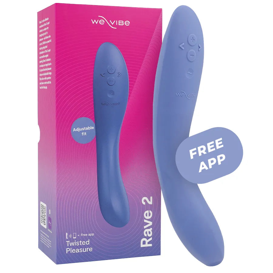 Vibromasseur silicone bleu We-Vibe Rave 2 étanche double stimulation point G clitoris