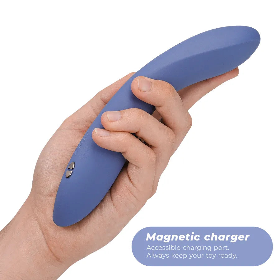 Vibromasseur silicone bleu We-Vibe Rave 2 étanche double stimulation point G clitoris