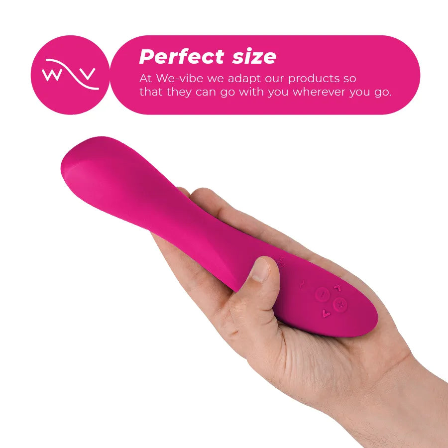 Vibromasseur silicone ergonomique point G double stimulation étanche ajustable Bluetooth Rose