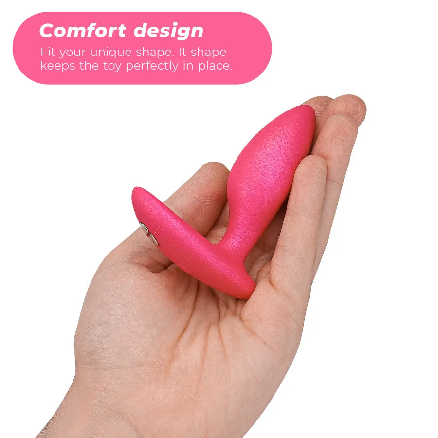 Plug anal vibrant silicone rechargeable étanche télécommande application We-Vibe