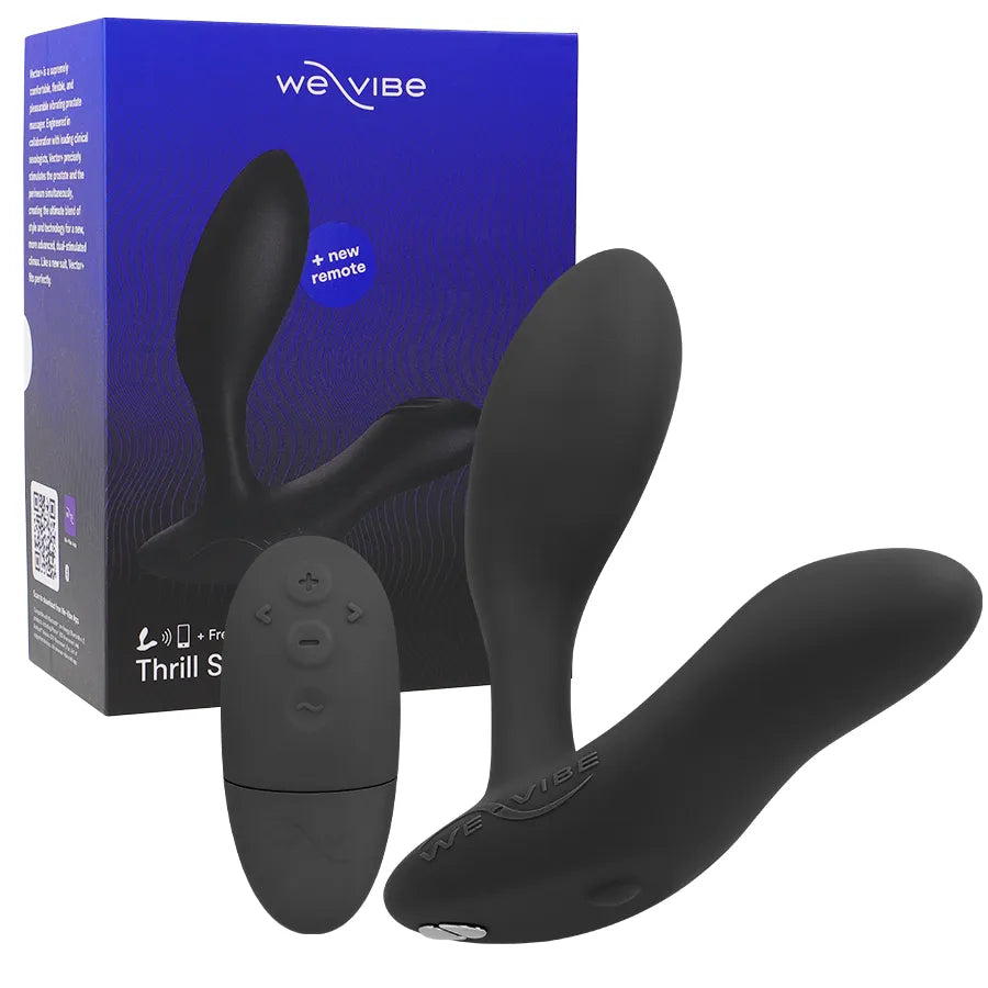 Plug anal vibrant silicone étanche rechargeable télécommande We-Vibe Ditto+ noir