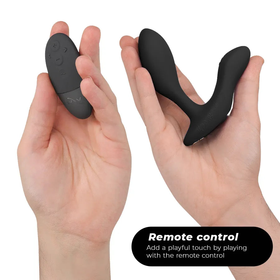 Plug anal vibrant silicone étanche rechargeable télécommande We-Vibe Ditto+ noir