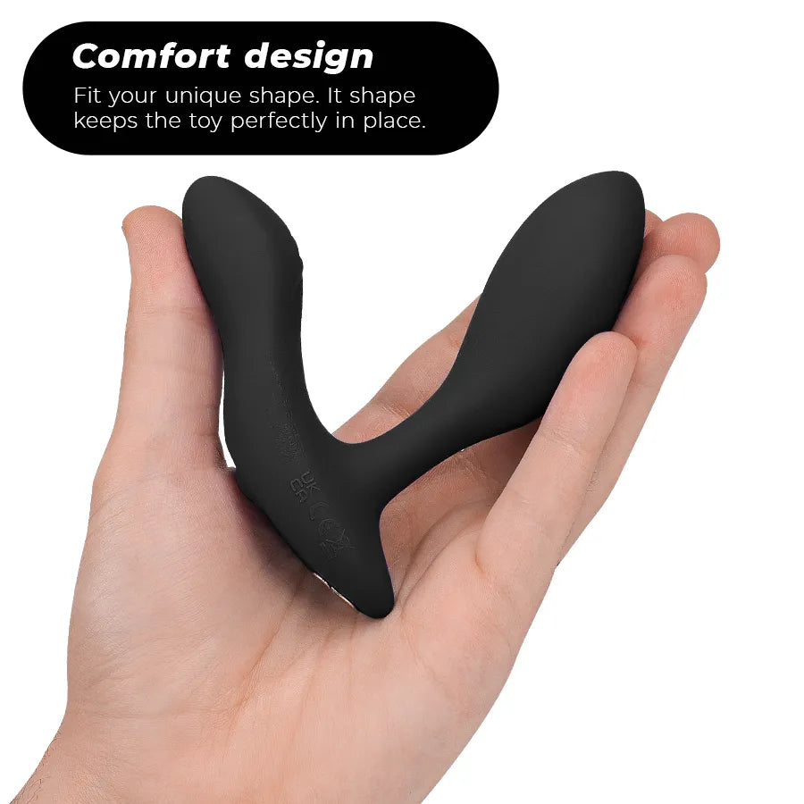 Plug anal vibrant silicone étanche rechargeable télécommande We-Vibe Ditto+ noir