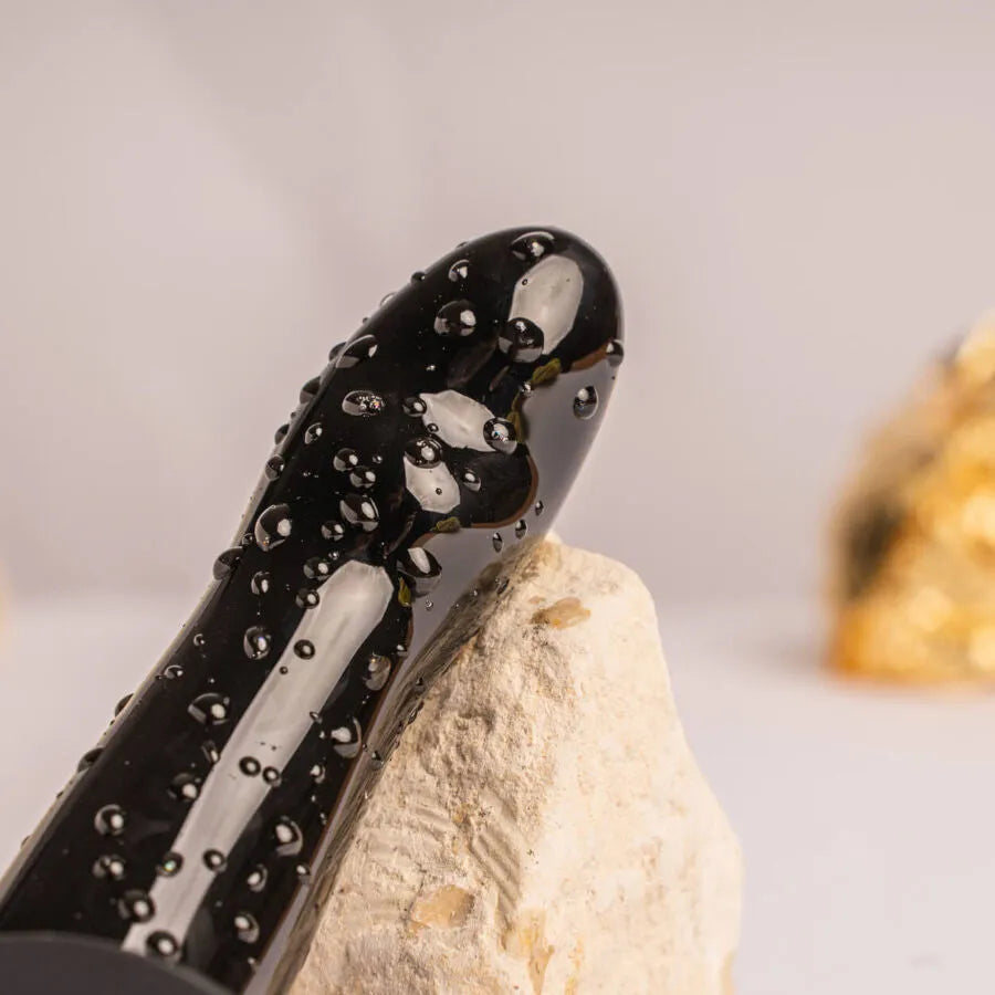 Vibromasseur prostatique débutant silicone étanche 10 vitesses sécurité contrôle noir
