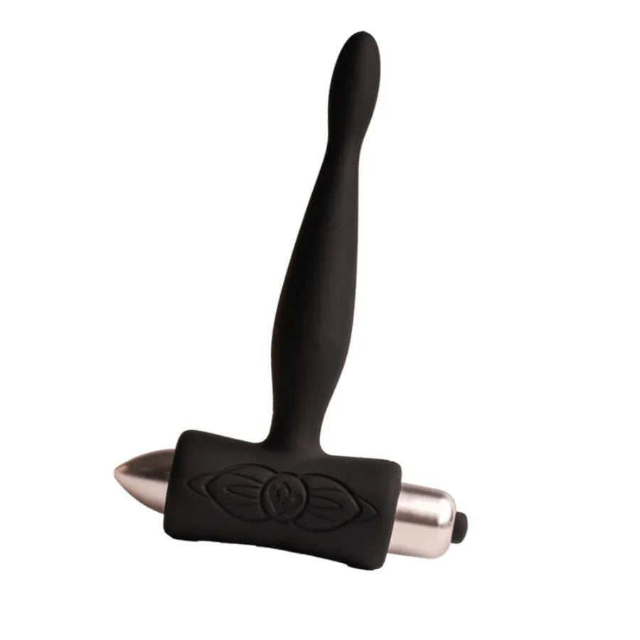 Plug anal débutants flexible vibrations 7 modes étanche silicone noir