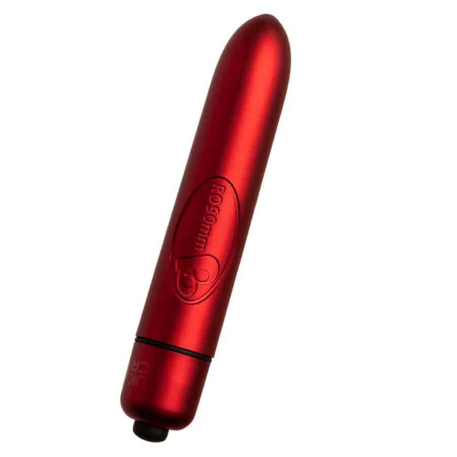 Vibromasseur compact étanche 10 modes stimulation précise silicone rouge