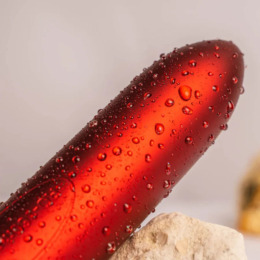 vibromasseur étanche rouge allure silicone intense stimulation interne