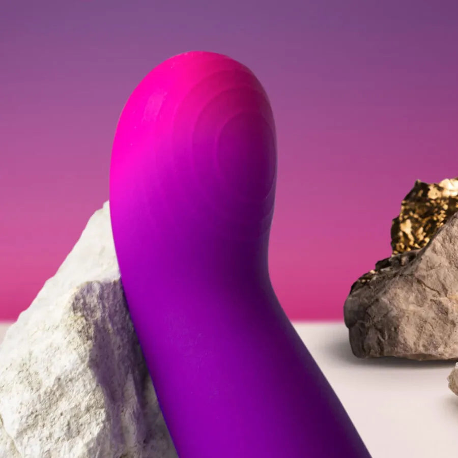 Vibromasseur G-Spot Clitoris Compact Étanche Silicone Violet 10 Modes