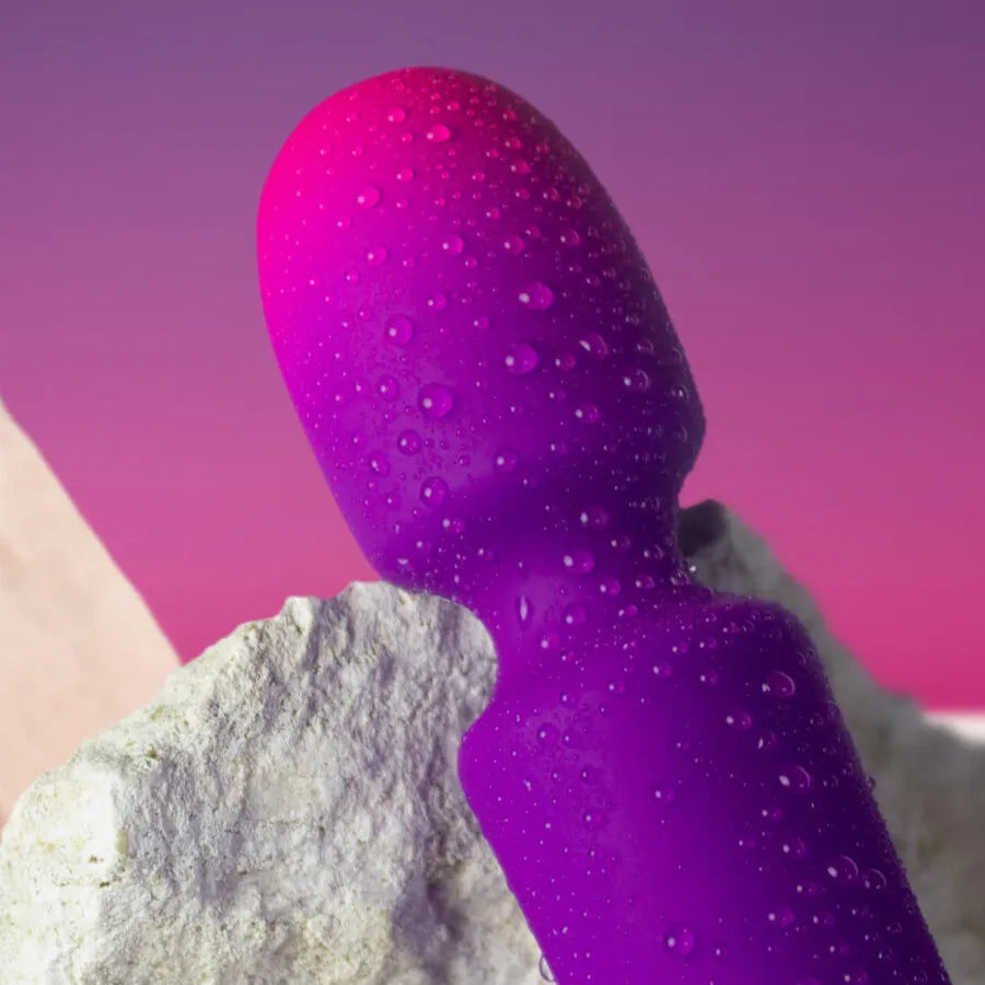 ROCKS-OFF GLO-GIRL MINI VIBROMASSEUR WAND ÉTANCHE PUISSANT SILICONE 10 VIBRATIONS