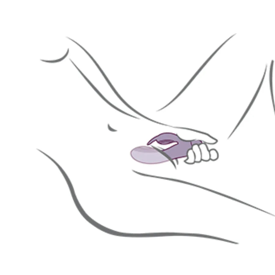 Vibromasseur rabbit silicone double stimulation étanche flexible violet Rocks-Off