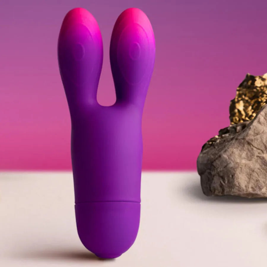 Vibromasseur rabbit flexible silicone étanche stimulation intense oreilles vibrantes