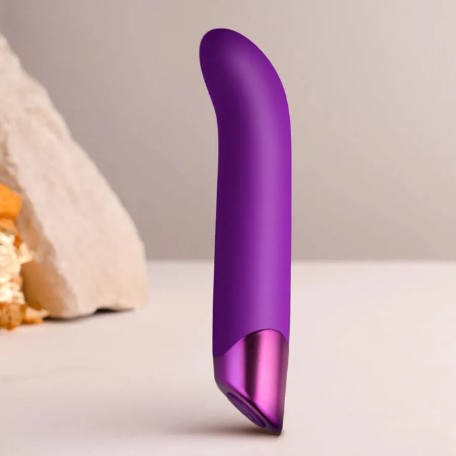 Vibromasseur puissant silicone médical stimulation point G étanche rechargeable violet