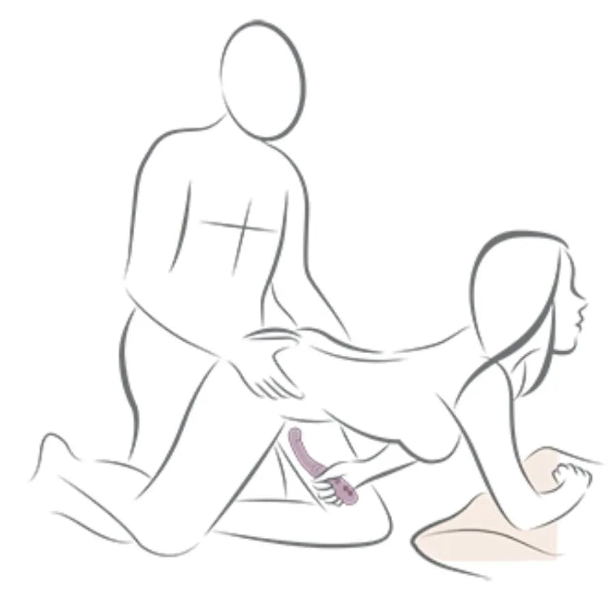 Vibromasseur double stimulation clitoris point G ergonomique silicone étanche violet