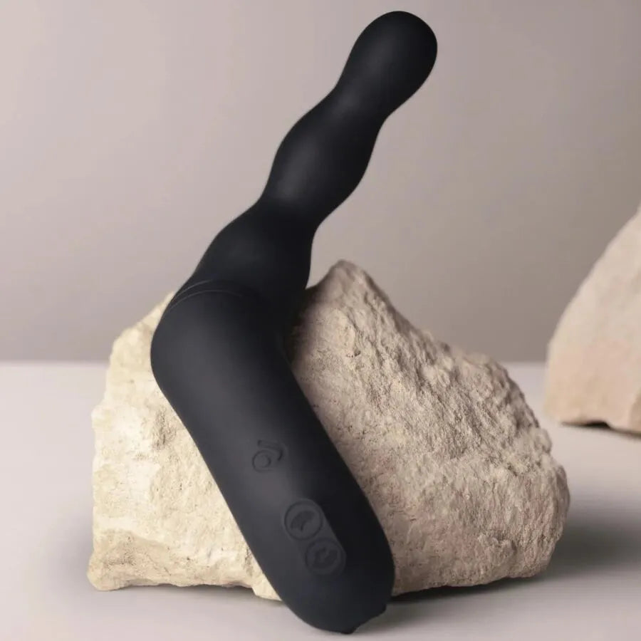 ROCKS-OFF Vibromasseur prostatique anal double moteur silicone réglable étanche rechargeable