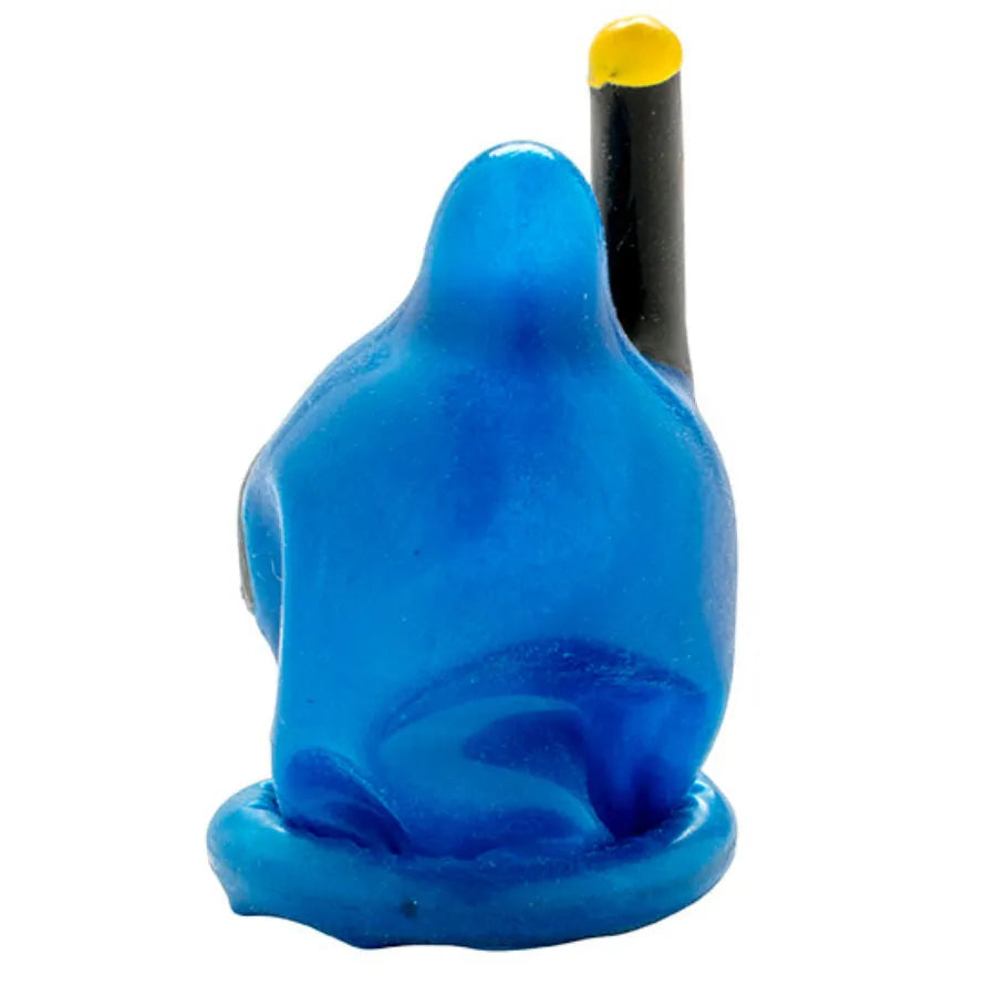Préservatif fantaisie bleu peint à la main, design unique, style bohème Amsterdam, sextoy artistique et original.