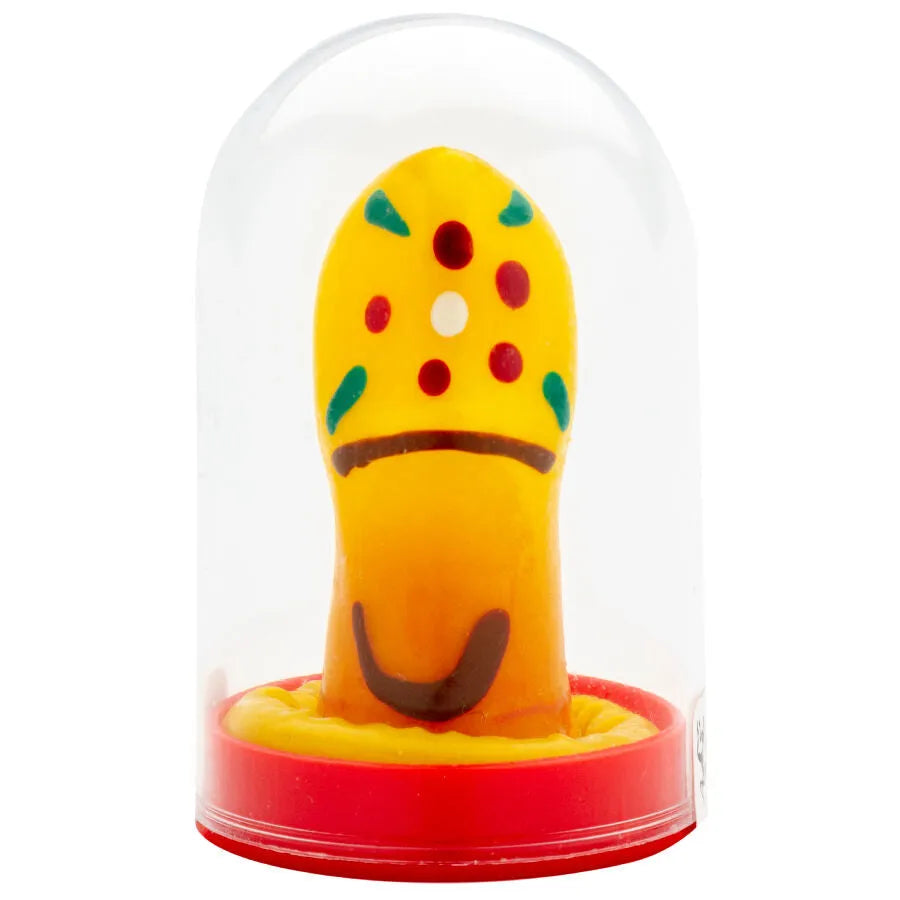 CONDOMERIE - SABOTS DE PRÉSERVATIFS FANTAISIE PEINTS À LA MAIN