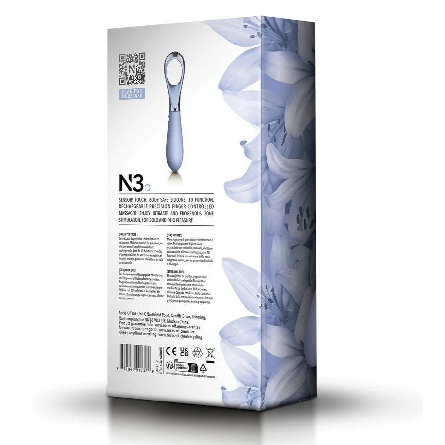 Niya N3 masseur précis zones érogènes silicone médical doux ergonomique anneau stimulation ciblée dix modes vibrations étanche silencieux
