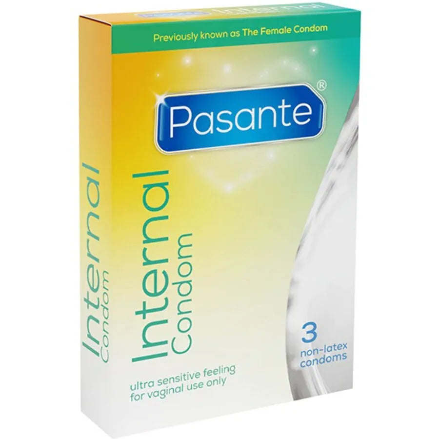 Pasante préservatif féminin interne sans latex polyuréthane lubrifié antiseptique