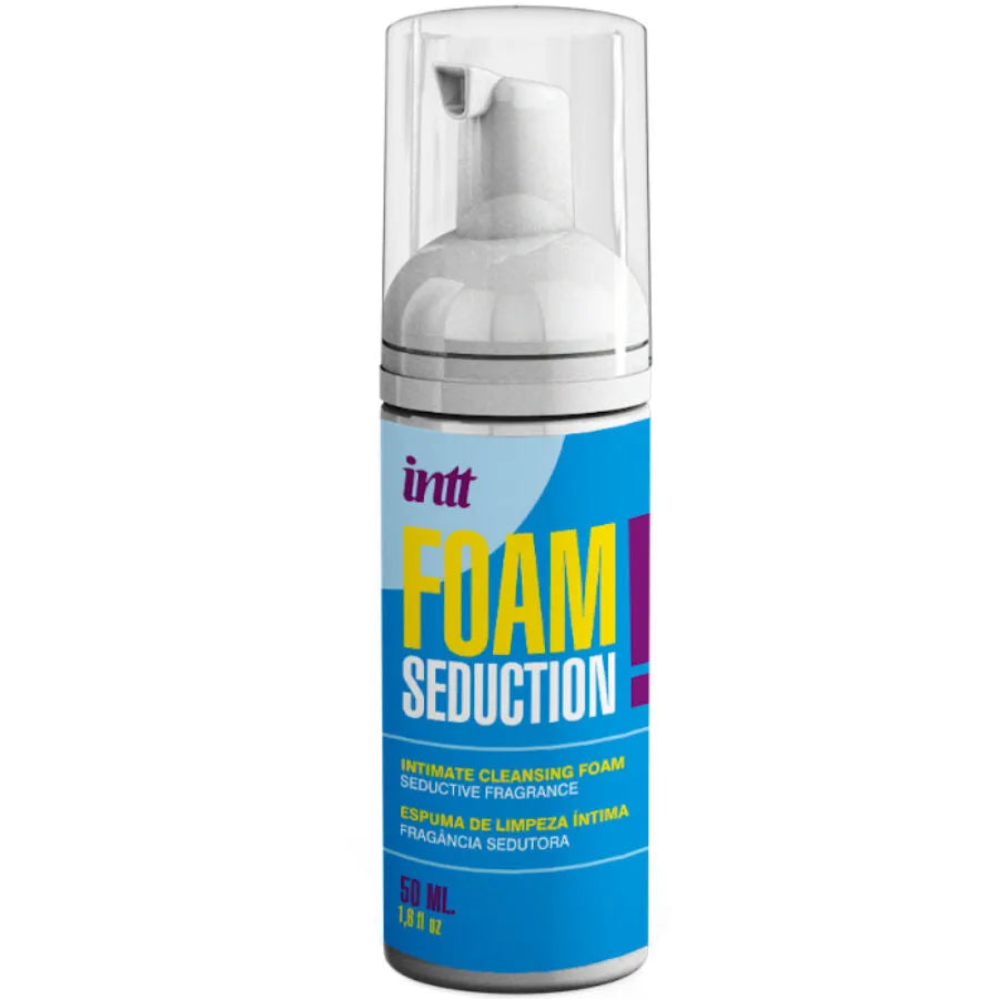 mousse nettoyante intime parfumée aphrodisiaque douce protectrice purifiante sensorielle enveloppante quotidienne discrète compacte doseuse hygiénique portable
