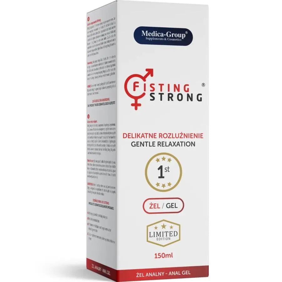 Gel intime anal Fisting Strong 150ml Medica Group, formule innovante, détente musculaire, confort et plaisir maximal