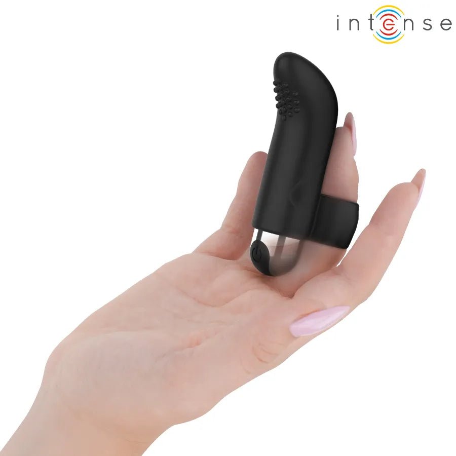 Stimulateur de doigt rechargeable Damiano avec 7 modes de vibration silicone ergonomique confortable pour femmes couples stimulation ciblée luxe
