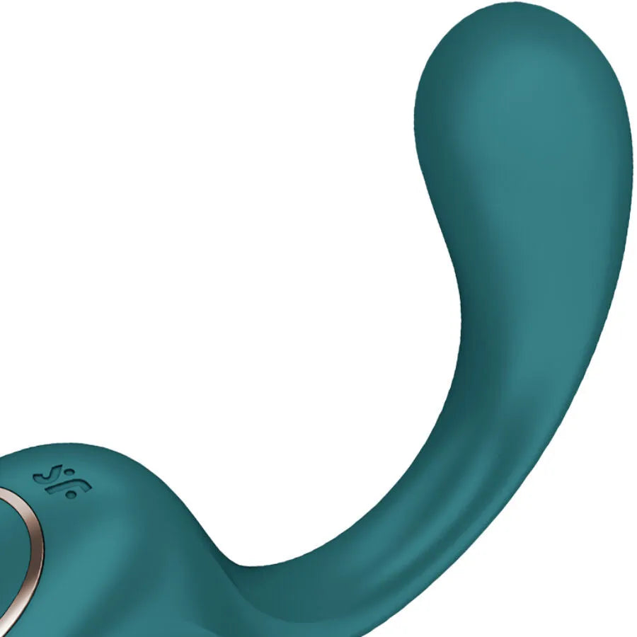 Vibrateur sextoy design C silicone flexible stimulation clitoridienne G-spot 60 programmes vibrations 2 moteurs puissants