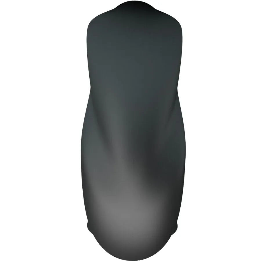 Bague en silicone noire ergonomique Crazy Bull Daquez, souple, avec protubérances internes pour confort et prolongation.