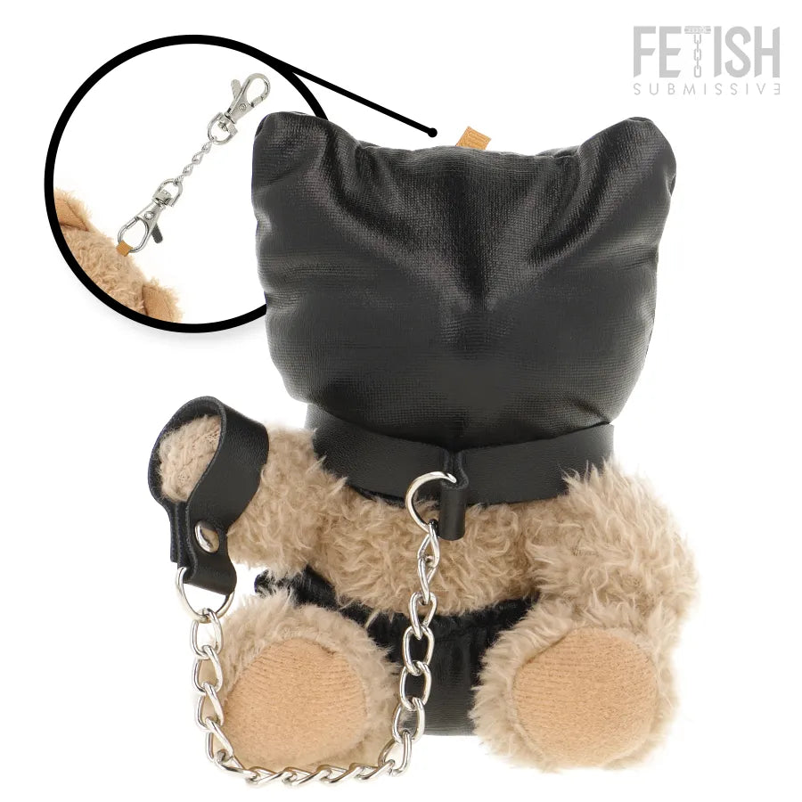 Ours en peluche Momo BDSM, modèle 8, collection Fetish Submissive, audacieux et unique, matériaux de qualité.