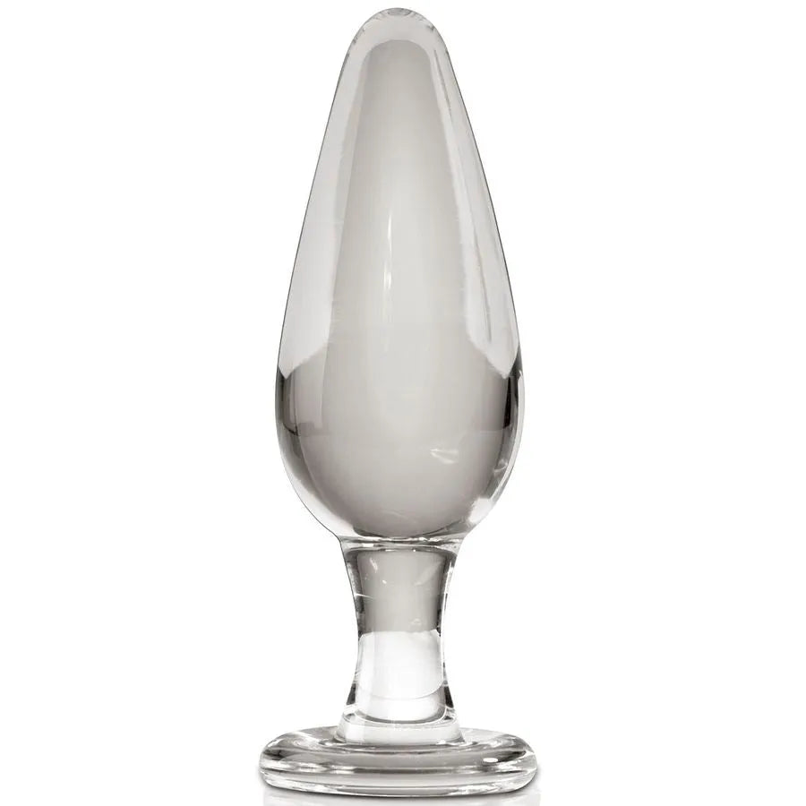 masseur verre soufflé modèleN26 hypoallergénique durable faitmain nonporeux lavable stérilisable réchauffable esthétique discret luxueux ergonomique polyvalent sensuel