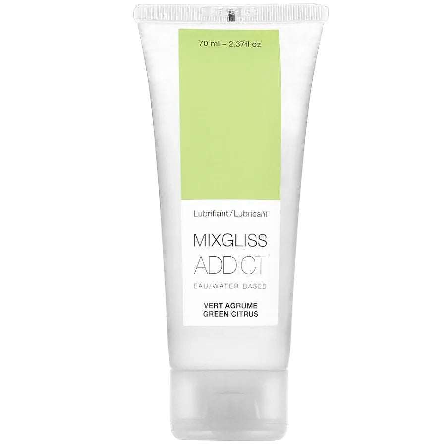 lubrifiant base eau saveur agrumes 70ml tube transparent discret confort intime bienêtre douceur non irritant sans parabènes sans huiles minérales