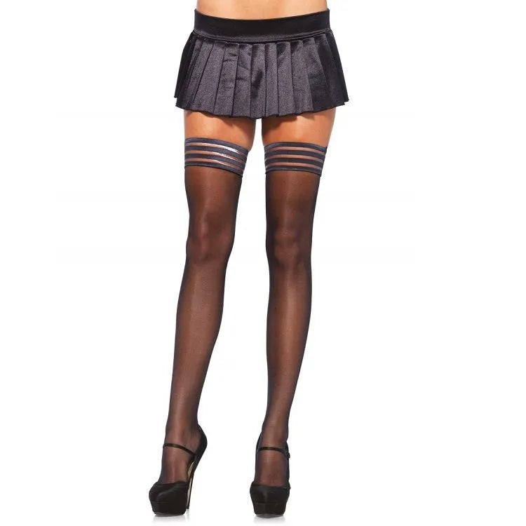 collant ajustable silicone polyester élasthanne taille unique réglable quatre points maintien élasticité douceur invisible silhouette élégante confort tenue polyvalent