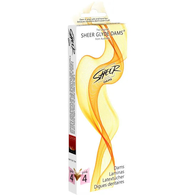 Sheer Glyde Dams Laminas Latex Sexe Oral Fraise Protection Hygiène Intime Sécurité Sexe Oral Vaginal Anale