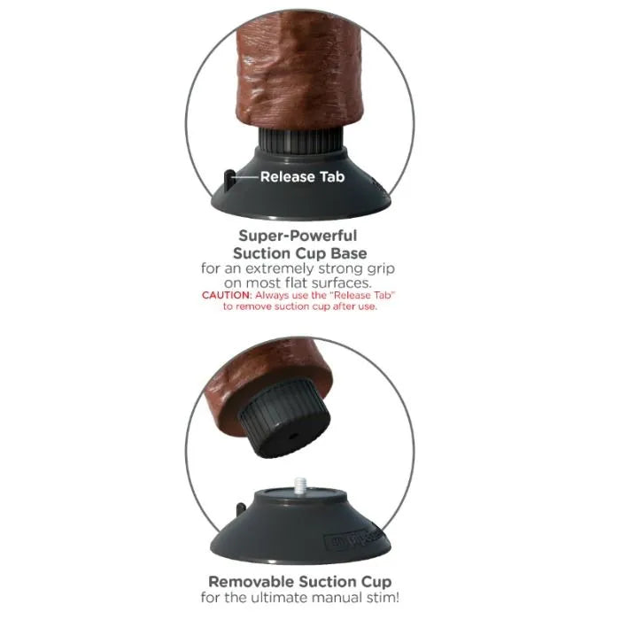 Gode vibrant marron réaliste 15cm, texture veiné, ventouse puissante, étanche, multivitesse, base antidérapante.
