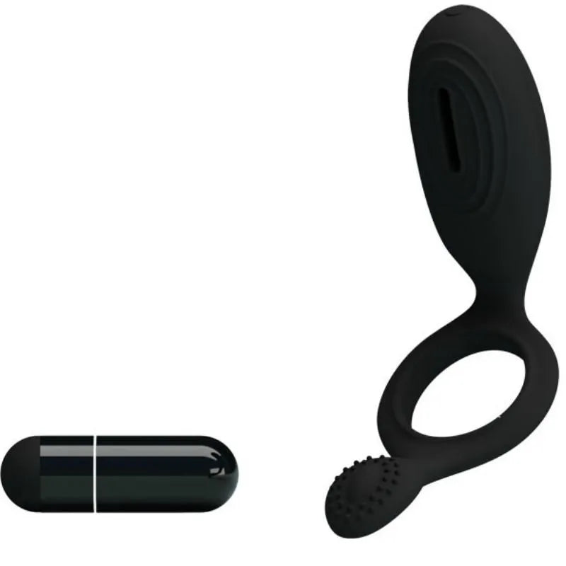 anneau vibrant stimulation clitoridienne silicone médical ABS ergonomique surface texturée capsule vibrante flexible hypoallergénique portable discret confortable durable