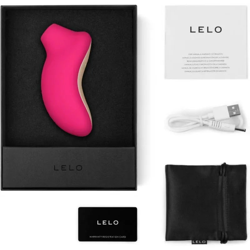 Stimulateur Clitoridien Sonique Lelo Sona Douces Vagues Pression Cerise Conception Ergonomique Silicium Hypoallergénique Sécurité Intensité Contrôle