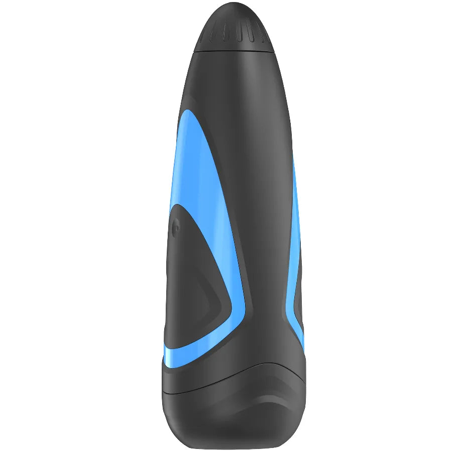 Masturbateur Satisfyer Men Un pour hommes design moderne ergonomique stimulation réaliste coque ABS silicone intérieur bleu/noir