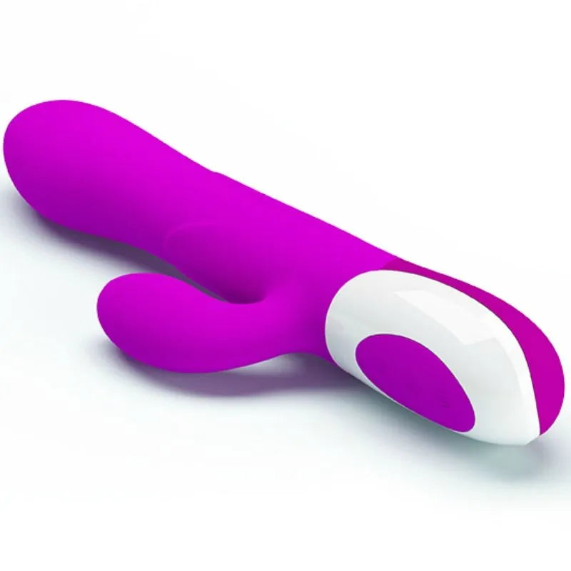 Vibromasseur gonflable rechargeable silicone haute qualité multi-vibrations Pretty Love Dempsey