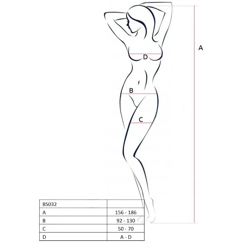 PASSION FEMME BODY EN RÉSILLE NOIR SEXY OUVERTURE ENTREJAMBE BRODERIE