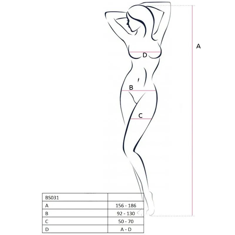 PASSION FEMME BODY RÉSILLE SEXY BLANC BRODERIE OUVERTURE ENTREJAMBE TAILLE UNIQUE