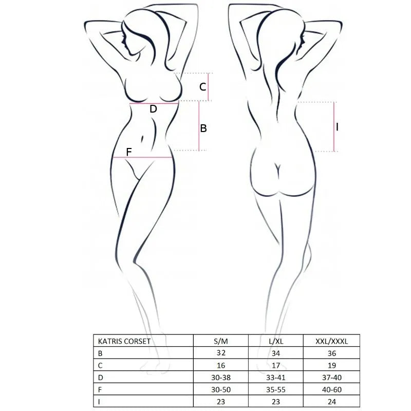 Passion Femme Katriss Corset Noir Sexy Lingerie Européenne Taille SM