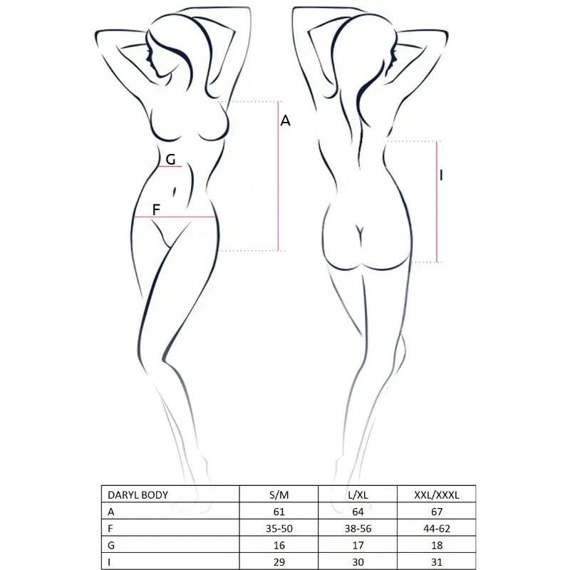 lingerie sexy teddy noir Passion Daryl polyester élasthanne polyamide confort douceur élasticité ajustement taille petite européenne finition coffret cadeau