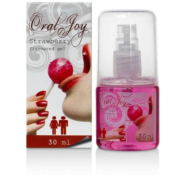 Gel intime aromatisé fraise pour plaisir oral, 30ml, flacon pulvérisateur, discret et sûr, pour couples, usage quotidien